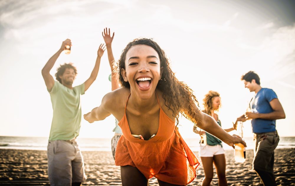 Photo of a group of friends enjoying life